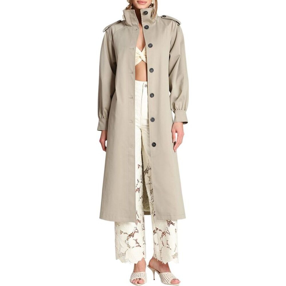 Avec Les Filles Womens Maxi Trench